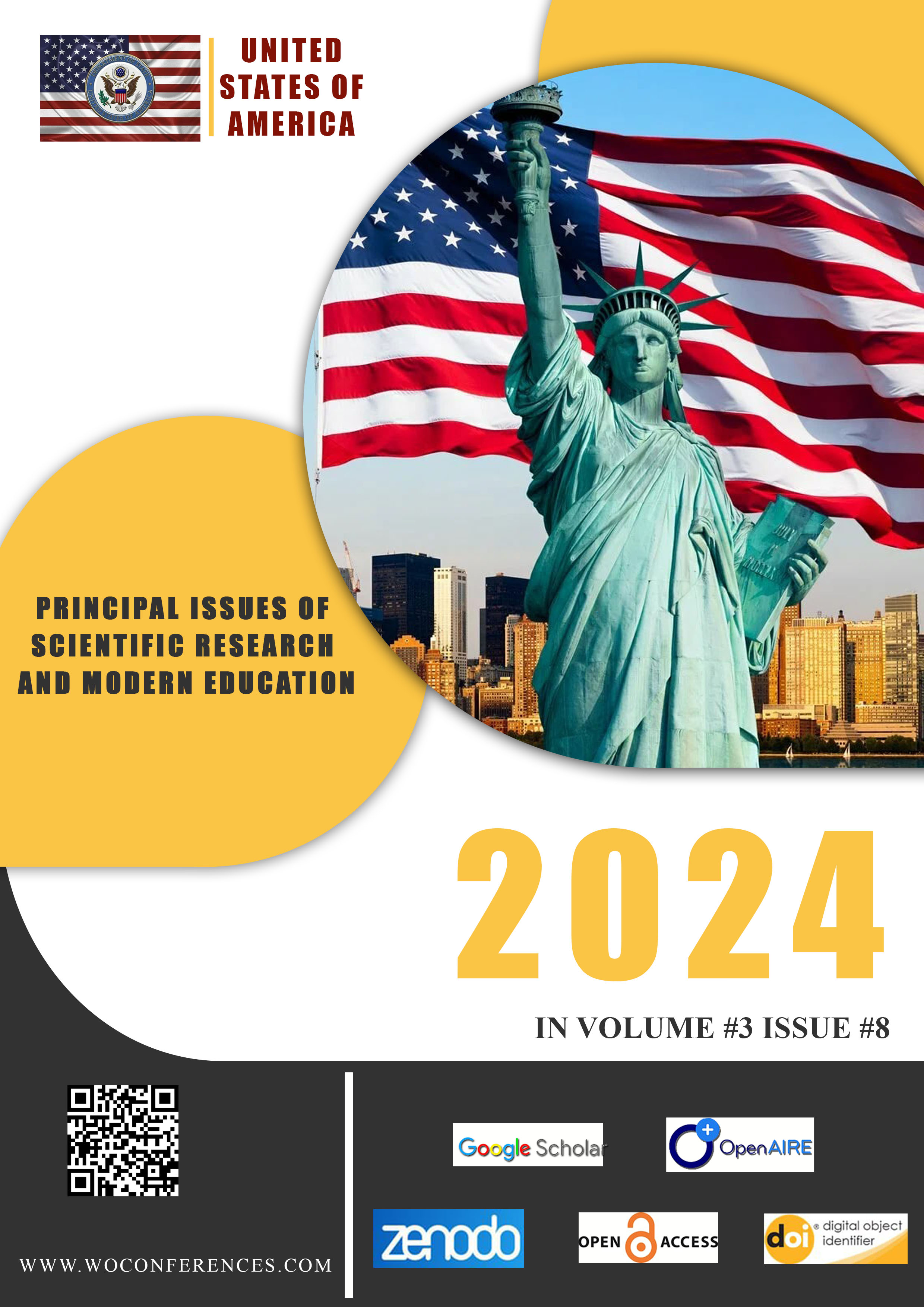 					View Vol. 3 No. 8 (2024): PRINCIPAL ISSUES OF SCIENTIFIC RESEARCH AND MODERN EDUCATION﻿
				