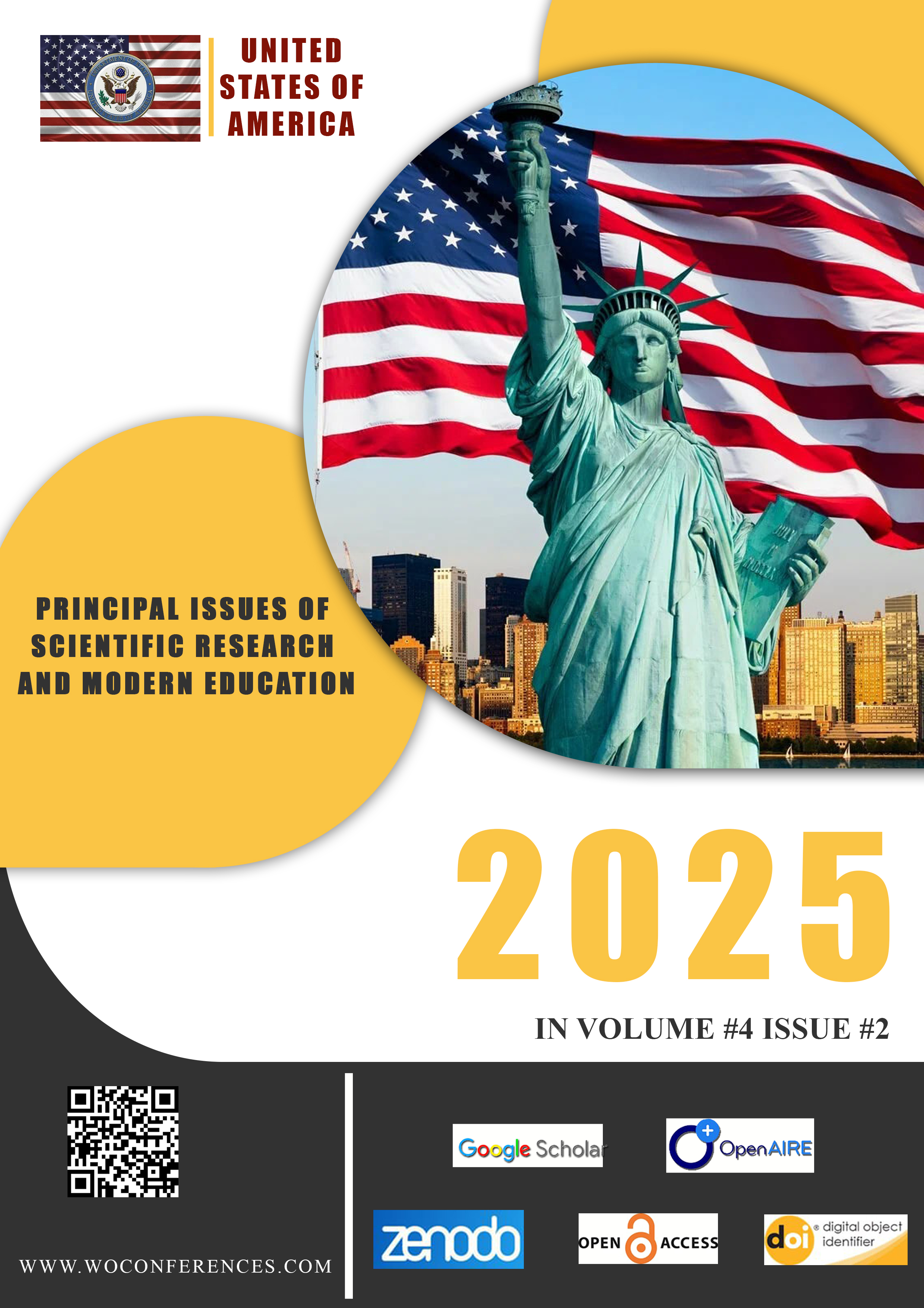 					View Vol. 4 No. 2 (2025): PRINCIPAL ISSUES OF SCIENTIFIC RESEARCH AND MODERN EDUCATION
				